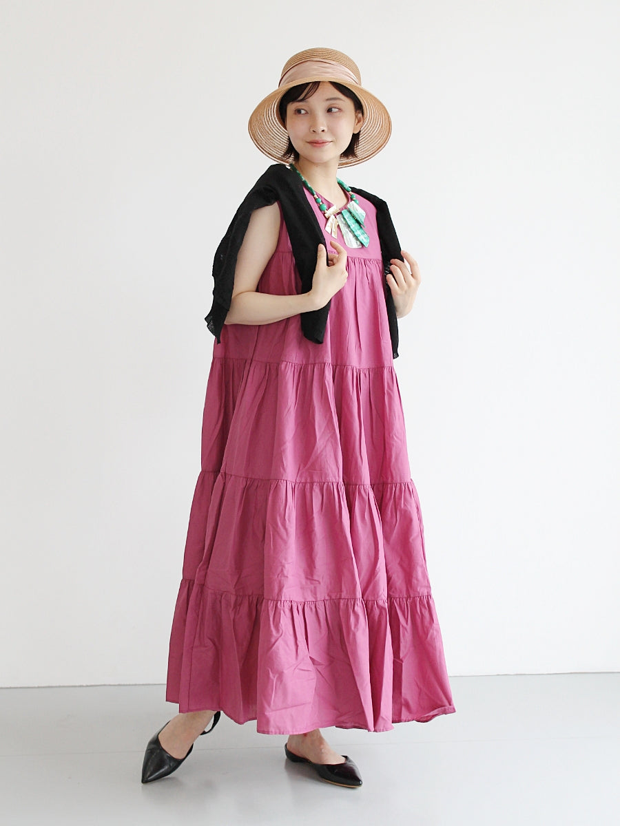 コットンティアードワンピース – Jil Purple